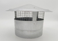 Gegalvaniseerde ronde dakventilatiepijpkap met draadnet 200 mm bovenste breedte