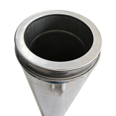 Stove Flue Dubbelwand Rookpijp van roestvrij staal met Twist Lock-systeem
