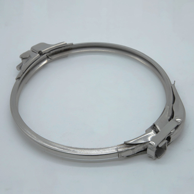 SUS304 Snel loslaten zware stalen buisclamps met pakking