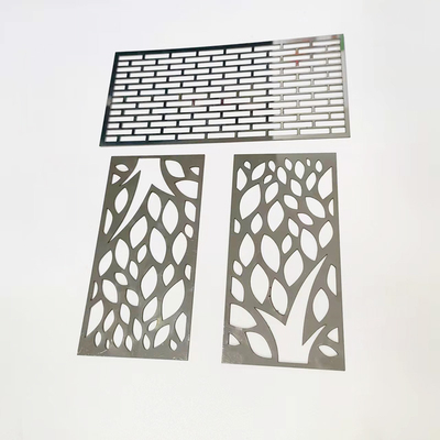 Decoratieve lasergravering Modellen van roestvrij staal Laser gesneden patroon