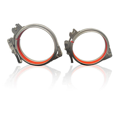 Snel loslaten Snel vergrendelen Clamps Modulaire Ducting Ring 304 roestvrij staal clips