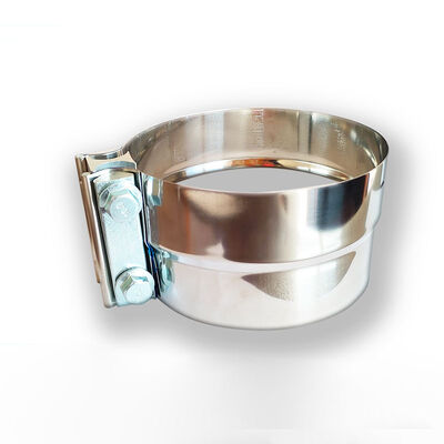 5 inch 0,5 mm Dikte 304 roestvrij staal Ronde vermindering uitlaatpijp Klem Muffler Klem