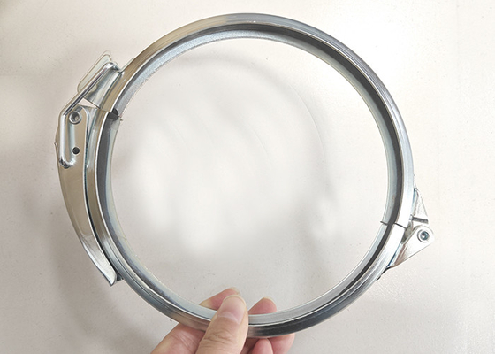180 mm ronde snel loskoppelende ductclamps Air V Band Ventilatie flensclamps