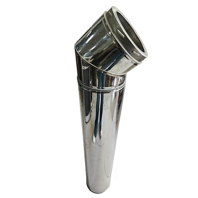 Stove Flue Dubbelwand Rookpijp van roestvrij staal met Twist Lock-systeem