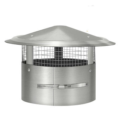 8 inch 200mm ronde vaste roestvrij staal schoorsteen met vogelbeschermer