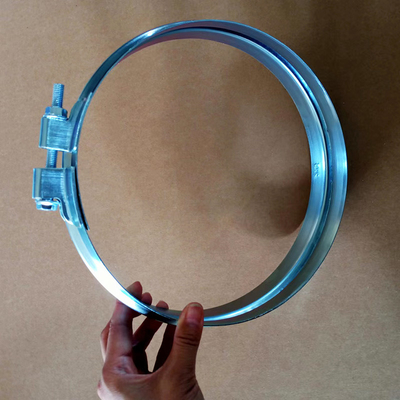 Havc Duct System Spiral Duct Clamps Rapid Lock Carbon Steel Wide Ring Clamps