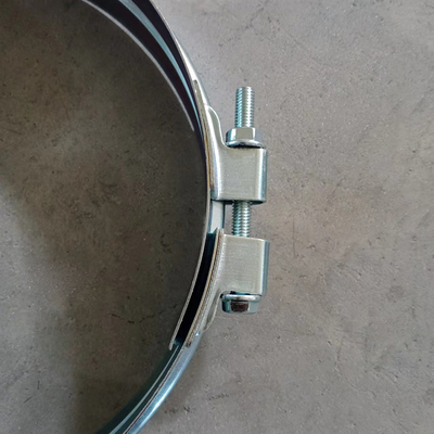 Havc Duct System Spiral Duct Clamps Rapid Lock Carbon Steel Wide Ring Clamps