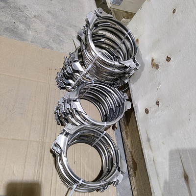 150 mm roestvrij staal 304 Bolt zware ductpijpklemmen voor roestbestandheid