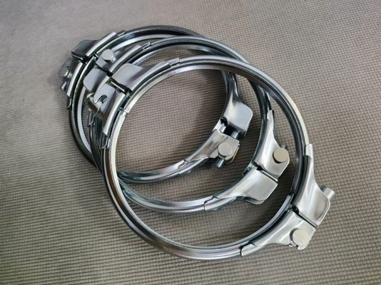 Heavy Duty 2.0mm gegalvaniseerde buisclamps Ventilatie snel loslaten metalen clamps