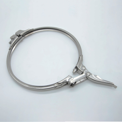 SUS304 Snel loslaten zware stalen buisclamps met pakking