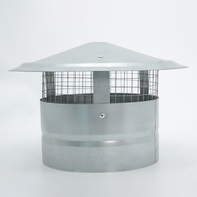 Kamine schoorsteen Hoed gegalvaniseerd regenhoed Buitenkachel Pipe Topper Mesh Schoorsteen Flue Cover Vent Flue Voor familie keuken koken