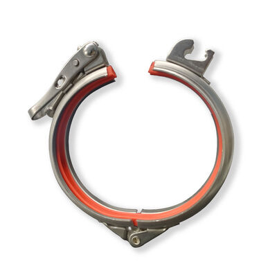 SUS304 Sneloplosbare buisclamps Rapid Lock Duct Ring Drum Locking Ring Clamps