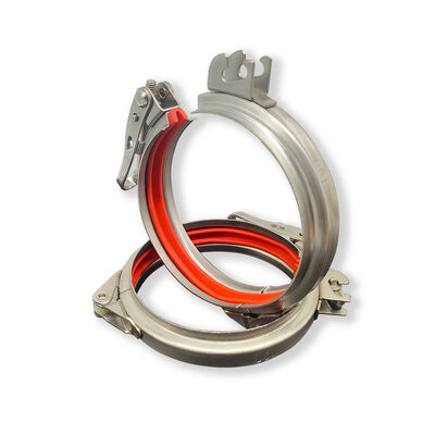 SUS304 Sneloplosbare buisclamps Rapid Lock Duct Ring Drum Locking Ring Clamps