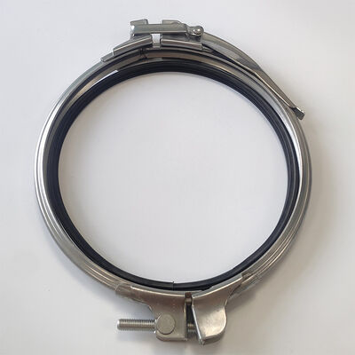 304 Stainless Steel Sealed Heavy Duty Pipe Clamps Quick Connection Pipe Clamp