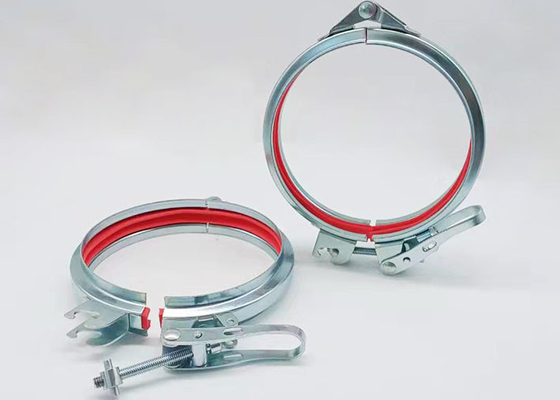 U Type groefte Gegalvaniseerde Pijpklem Regelbaar Verzegelend Ring Ventilation Dust Clamp