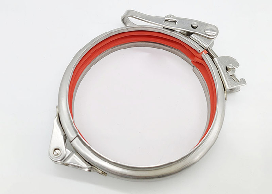 U Type Roestvrij staal 304 de Ronde Snelle Klem van de Versiepijp met Verzegelende Ring