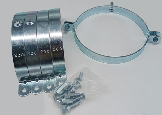 200 mm ronde gespleten buisklem hangende hoepel voor industriële dikte van 2,5 mm