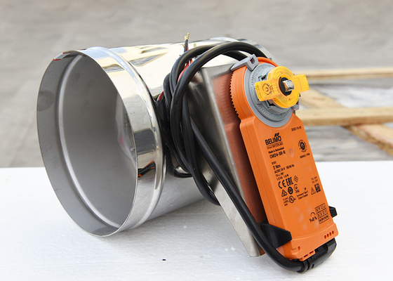 90° pas Hoek Elektronische Dempers Hvac Hand/Automatische Open aan/Gesloten Gasketed
