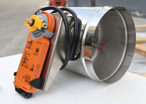 150 mm Duct Zone Damppers Air Volume Control Matel Automatisch Met Silicone Afdichting Ring