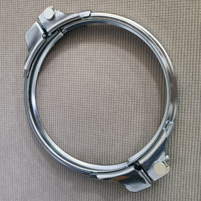 2.0 mm Dikte Zware galvaniseerde of roestvrij staal 304 buisklemmen met afdichtingsringen